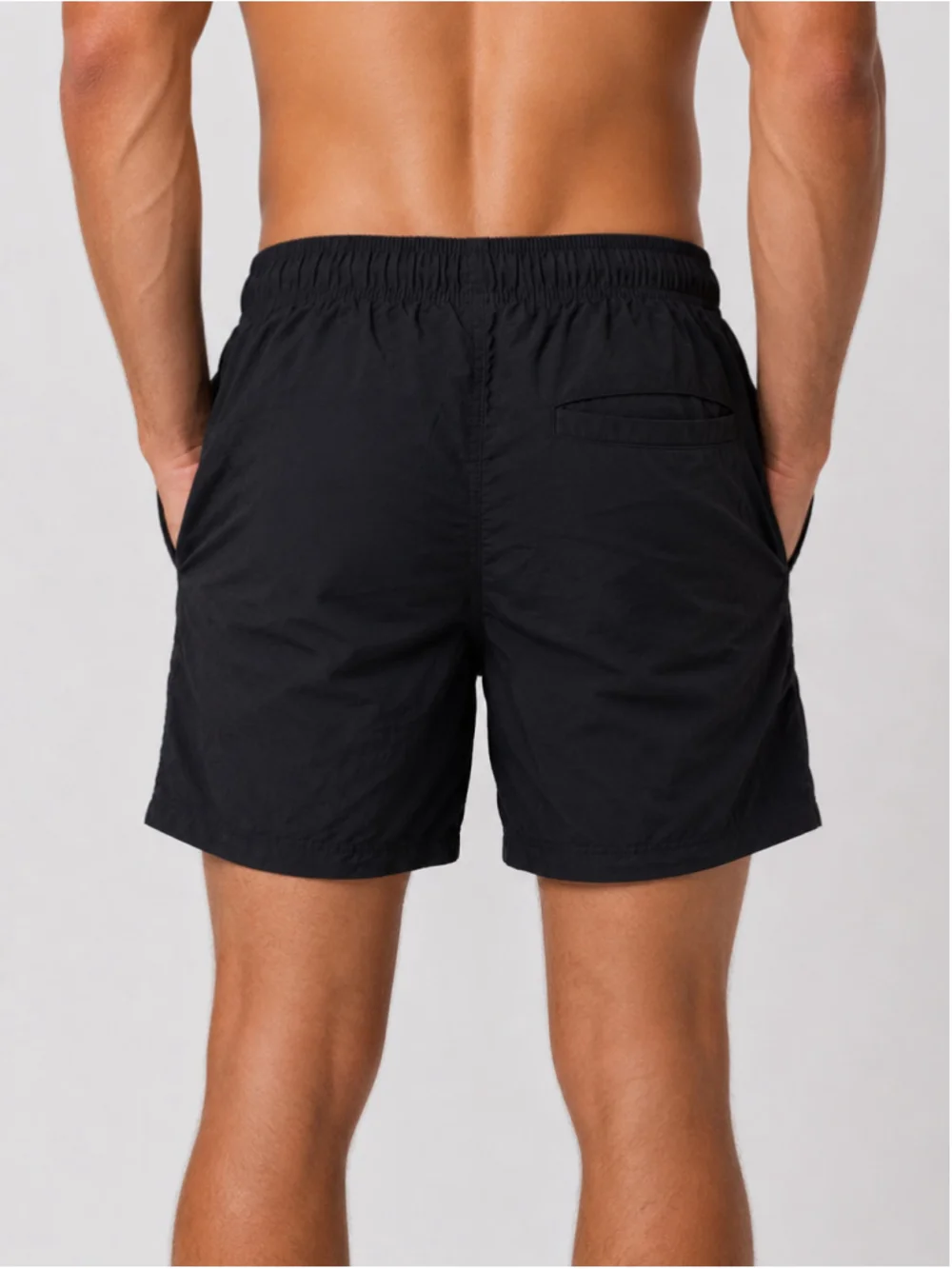 H&M Men’s Black “More Waves” Swim Shorts – Size M